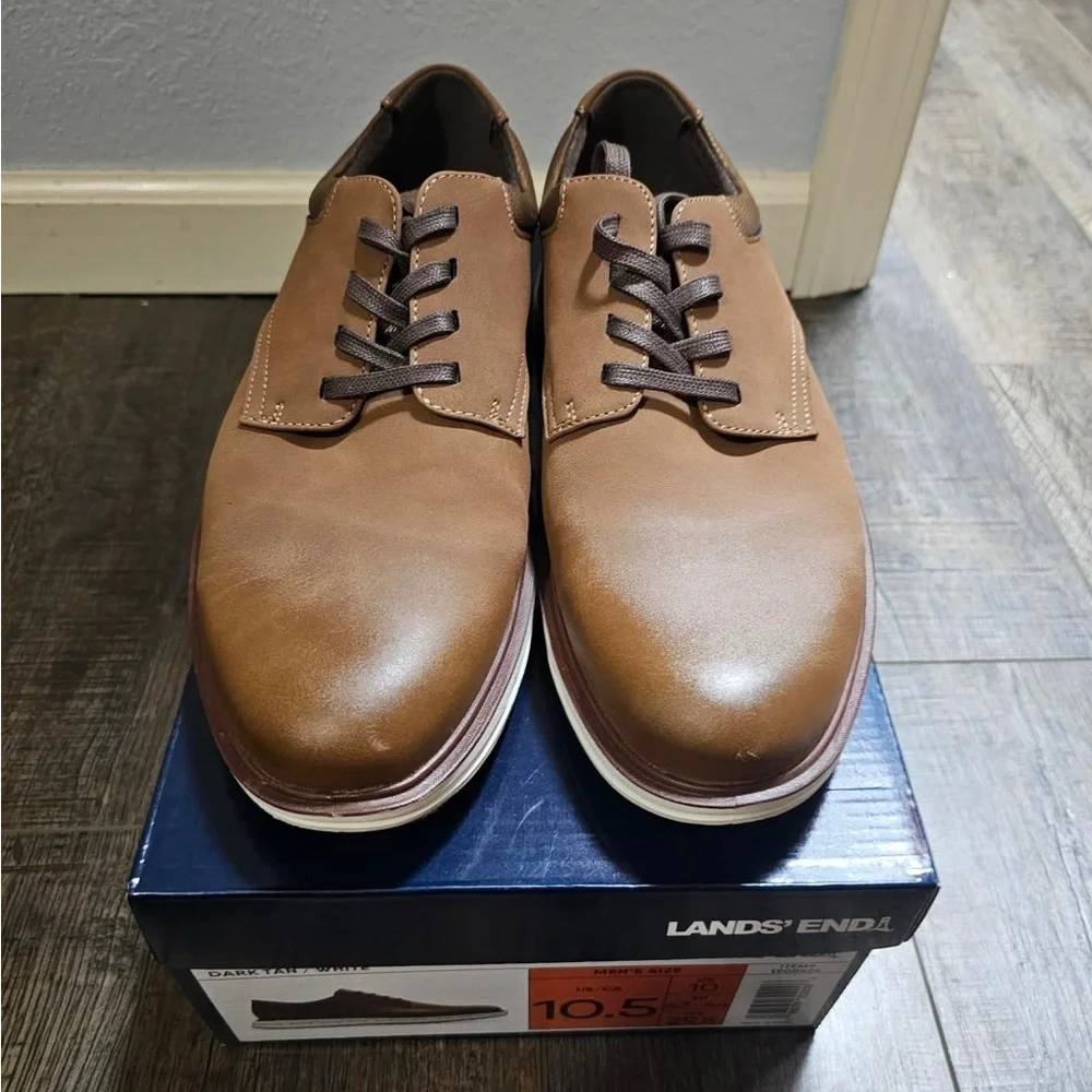 Lands' End Men's Tan Sport Oxford Shoes